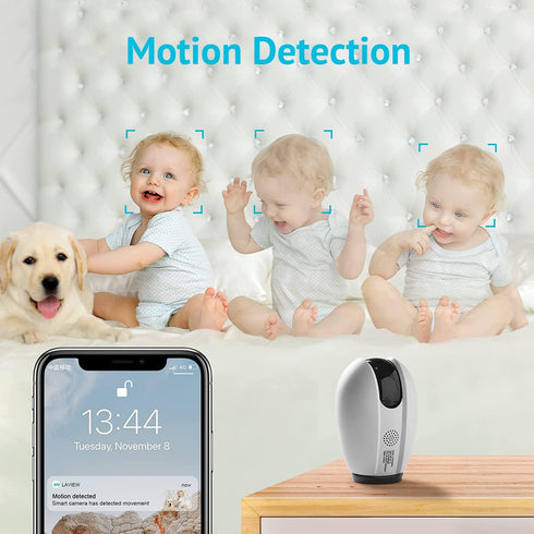 LaView 2k 4MP Security Cameras with Color Night Vision, Cameras for Home Security with Motion Detection, Two-Way Audio
