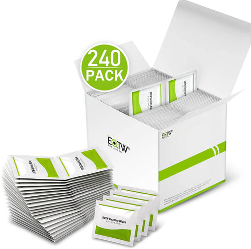 Screen Wipes Individually Wrapped, EOTW Lens Wipes for Eyeglasses, Pre-moistened Cleaning Wipes, Pack of 240