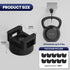 10 Pack Magnetic Zip Tie Mount with Rubber Coating, Strong NdFeB Magnetic Cable Zip Tie Mount for Car & Home Wire