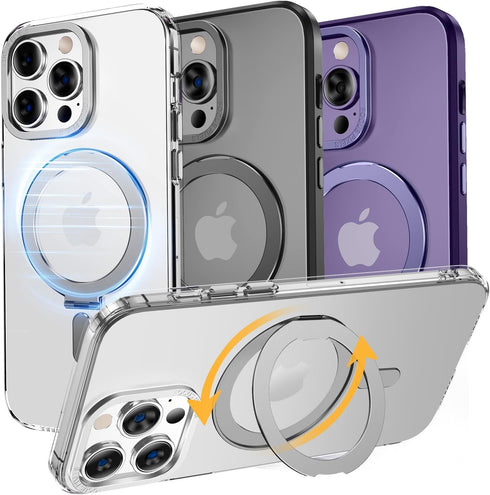 MAGIC JOHN Magnetic Case for iPhone 14 Pro Max, Compatible with Magsafe, Military Grade Shockproof