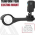 KOM Cycling Top Mount Compatible with GoPro Adapters that quarter turn into Compatible Computer Mounts such as the Garmin Edge Bike Mounts or Wahoo Bike Mounts - Great for mounting Cameras and Lights!