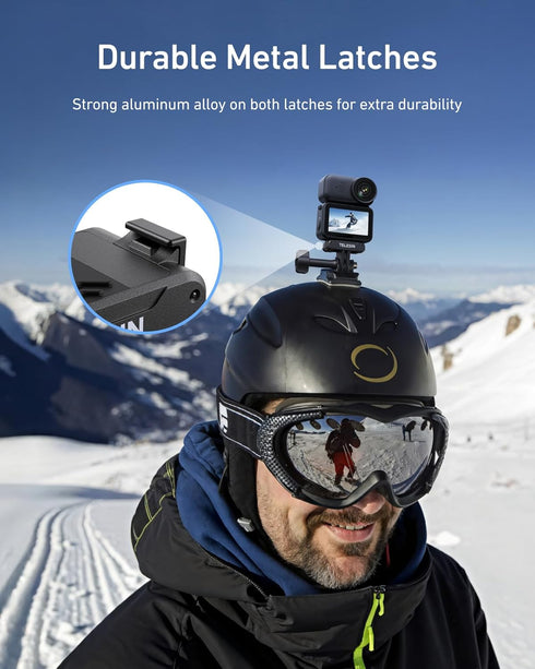6, 6 TELESIN Magnetic Quick Release Adapter Mount for DJI Osmo Nano/Action with Dual-Direction Magnet, Metal Latches