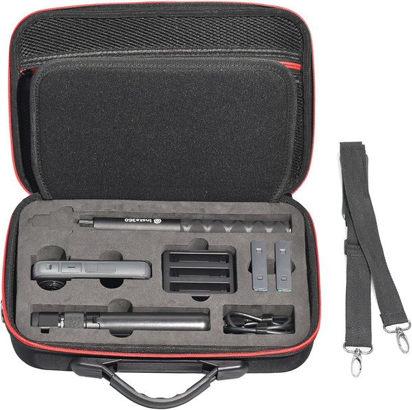 Fotoleey Insta360 X4 Travel Case, Hard Shell Camera Case with Customized Protective Interior, Weatherproof Exterior