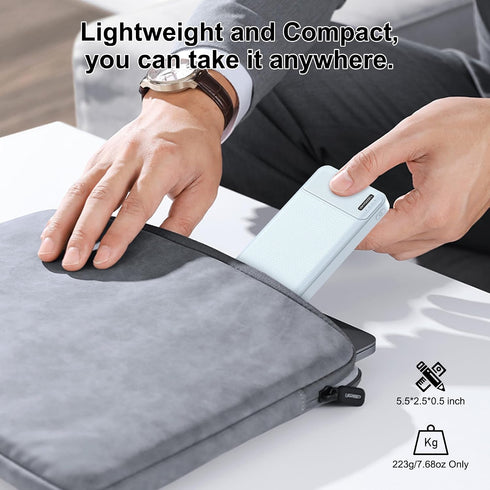 AsperX 2-Pack 10000mAh Pack USB C Output Portable Charger Power Bank Fast Charging, Portable Phone Charger External