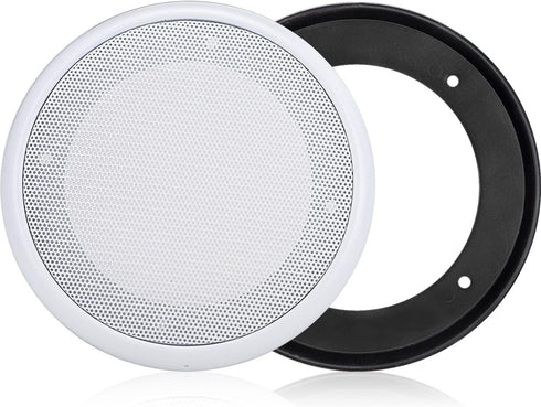Facmogu 2PCS 8in White Ceiling Speaker Covers, Round Speaker Grille Woofer Grill Cover Protector Replacement