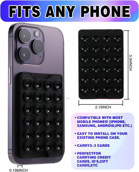 BIAJIYA Silicone Suction Phone Case, Anti-Slip Hands-Free Mobile Accessory Holder for Selfies and Tiktok Videos for All