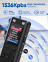 DGFAN 128GB 9280 MP3 Voice Recorder - Hours Voice Activated Recorder Device with Playback, Noise Reduction, Player