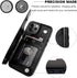 ONETOP Wallet Case for iPhone 12/12 Pro - PU Leather Kickstand Card Holder, Double Magnetic Clasp