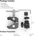 SmallRig Super Clamp Mount with Mini Ball Head, Hot Shoe Adapter for LCD Field Monitor