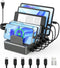 CREATIVE DESIGN 50W Charging Station, 6 Port Multiple USB Charger Station with 6 Cables for iPhone, iPad, Kindle, and