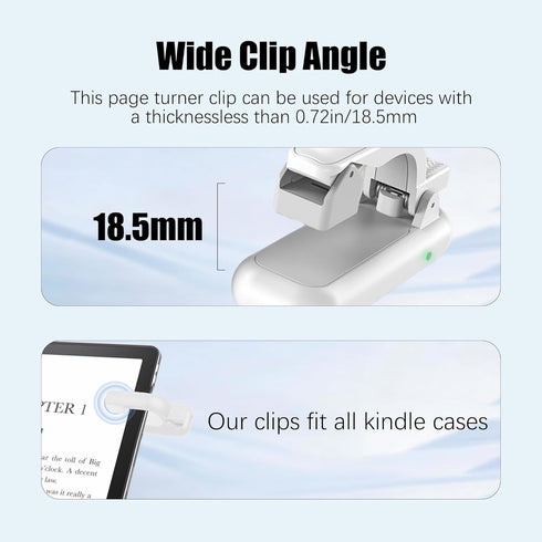 Generic Remote Control Page Turner Ring for Kindle Paperwhite/Scribe/Oasis, Wireless RF Remote Control Clicker