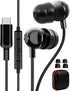USB C Headphone for Samsung A53 S54 S22 S23 S21 S20 FE, Magnetic in-Ear Type C Earphone with Microphone, Stereo Noise