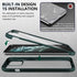 UBUNU for iPhone 12 Pro Max Case with Screen Protector, 360 Full Body Protection Dual Layer Clear Cover, Green