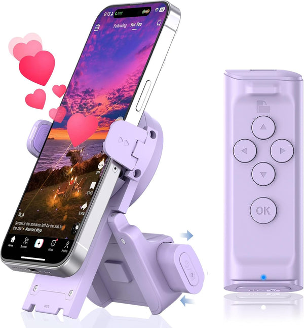 MILOUZ Remote Control Scrolling for Tiktok with Phone Stand,Page Turner for Kindle App