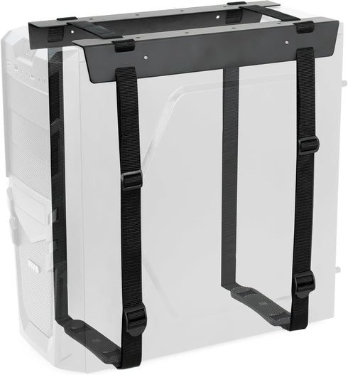 VIVO Under-Desk and Wall Mount PC Holder with Adjustable Strap and Steel Bracket, Black, MOUNT-PC02S