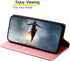 SUANPOT Leather Wallet Case for Samsung Galaxy A71 5G - RFID Credit Card Holder Flip Folio Cover - Shockproof Rose Gold