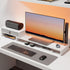 Fenge Computer Monitor Riser Stand with Drawer for 2 or 3 Monitors, Adjustable Length and Angle Desktop Laptop Stand,