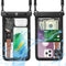 Tekcoo Large Capacity Waterproof Phone Case, IPX8 2-Pack Black Pouch for iPhone 15/14/13/12/11 Pro Max, Galaxy S24 Ultra