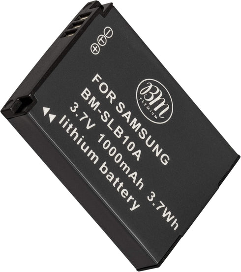 BM Premium SLB-10A Battery for Samsung Digital Cameras: EX2F, HZ15W, SL202, SL420, SL620, SL820, WB150F, WB250F,