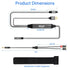 3.5mm 6.6 192kHz TV/PS4/DVD 2 Elecan Unidirectional Optical Male to AUX Female Audio Converter Cable Ft, DAC