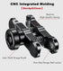 BRCOVAN Anti-Theft Aluminum Alloy Double Socket Arm for RAM Mounts B Size 1'' Ball & Motorcycle Phone Holder