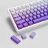 Side Printed Keycap Set, Gradient 136 Key Double Shot Shine Through Custom Keycaps for OEM Cherry MX Mechanical