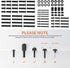 Universal TV Mount Screws Installation Hardware Kit, Includes M4 M5 M6 M8 Screws & Spacers for Various TV Brands