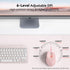 TECKNET Wireless Mouse, 2.4G USB Computer Mouse with 6-Level Adjustable 4800 DPI, Ergonomic Grips, Pink