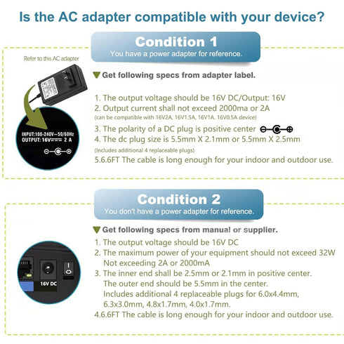 16V 2A AC DC Power Supply Adapter for Altec Lansing IMW888 IMW888s IMW645 IMW778 IMT804N Wireless Bluetooth Speaker