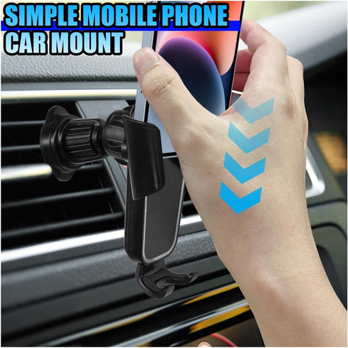 YoRise 360 Car Phone Holder Mount for Air Vent, Universal Rotation Auto Air Vent Cell Phone Holder with Wider Clamp