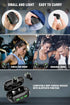 YIPUT Wireless Earbuds Bluetooth 5.3 Headphones with 200 Hours Playtime, 2000mAh Charge Case, IP7 Waterproof, Noise