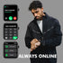 Smart Watch for iPhone/Android Phones, 1.9" HD Screen, Fitness Tracker: Heart Rate/Sleep Monitor/Pedometer/Calories,
