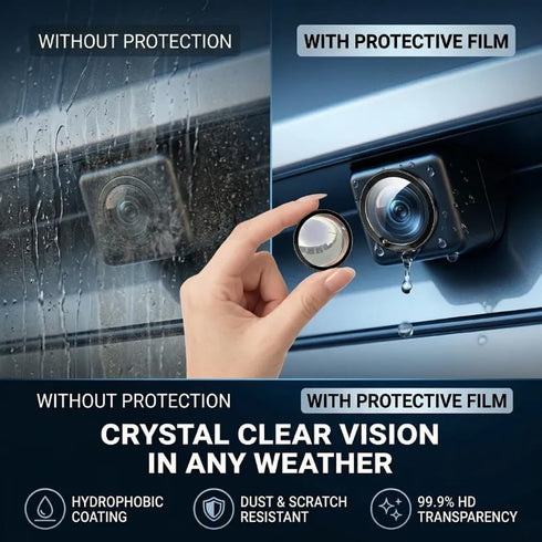 Generic 2-Pack Car Backup Camera Lens Protector, Ultra Clear Protective Film for Rear View Camera, Waterproof Anti-Fog