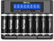 GRbatty Rechargeable Lithium AA Batteries with Charger, 3400mWh 1.5V High Capacity, 1500 Cycles,