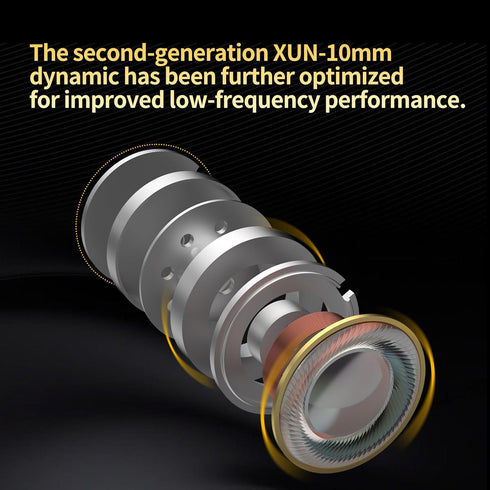 KZ Krila Tunable Hybrid Earphones, KZ HIFI BA DD Heavy Bass in-ear Headphones, Detachable Silver Cable, Black