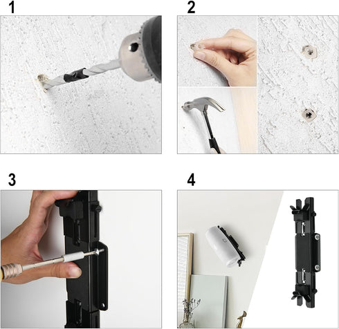 TXEsign Speaker Mount for JBL Charge 4/Charge 5/Flip 6/Flip 5, Metal Wall Bracket Holder for Speakers 5.25 to 7.38