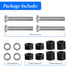 Belleone Wall Mounting Screws Bolts for Samsung TV - M8 x 45mm with 25mm Long Spacers