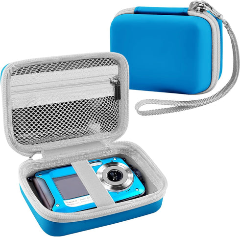 Leayjeen Underwater Camera Case for YISENCE/Trsunow, Waterproof Floatable Digital Camera - Blue (Case Only)