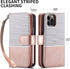 CASEOWL Compatible for iPhone 13 Pro Max Wallet Case for Women Men, Magnetic Detachable Folio Leather with Card Holder