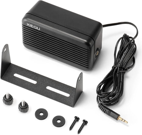 Xiegu GY03 3.5mm Plug Rectangular External Speaker with Stereo Sound for CB/Mobile/Ham Radio, Compatible with Xiegu