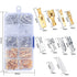 150 Pcs 2.8/4.8/6.3mm Quick Splice Male and Female Wire Spade Connectors, Wire Crimp Terminal Block Assortment Kit with Insulating Sleeve, for Electrical Wiring Car Audio Speaker Connectors