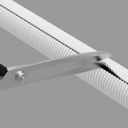 D-Line White 43in Cable Sleeve, Flexible Wire Protector Tubing, 1.26in Diameter