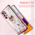 for A52 Samsung Phone Case, Samsung A52 Case for Women, Glitter Crystal Soft TPU Cover - Rose Gold