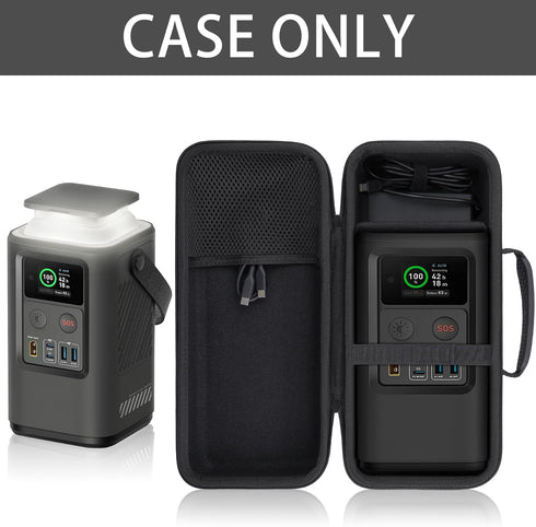 co2CREA Hard Case Compatible with Anker PowerCore Reserve 192Wh Power Bank 60,000mAh LiFePO4 Portable Charger 60W Portable Power, Black Case