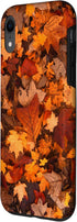 iPhone XR Happy Fall Leaves Thanksgiving Cell Phone Case, Autumn Season Design