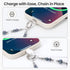Cymoyak Phone Charm Strap, Beaded Phone Wrist Strap, Cellphone Lanyard Chain with Tether Tab.