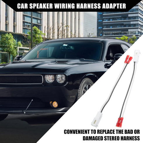 Front/Dash Tweeters Speaker Wiring Harness Adapter for Dodge Ram 1500 06-21, Jeep Cherokee 2011-2017