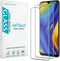 HPTech Tempered Glass Screen Protector for Samsung Galaxy A20, Easy Install, Bubble-Free, 2-Pack.