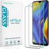 HPTech Tempered Glass Screen Protector for Samsung Galaxy A20, Easy Install, Bubble-Free, 2-Pack.