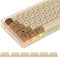 XDA PBT Key Cap, 138 Keys Dye Sublimation Coffee Cat Custom Key Cap Set for Cherry/Gatron MX switches 60 Percent